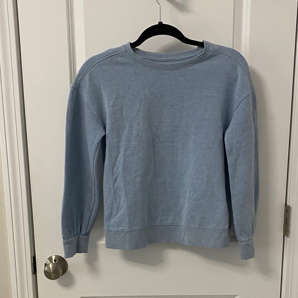 Cat & Jack Light Blue Girls Crewneck Sweatshirt